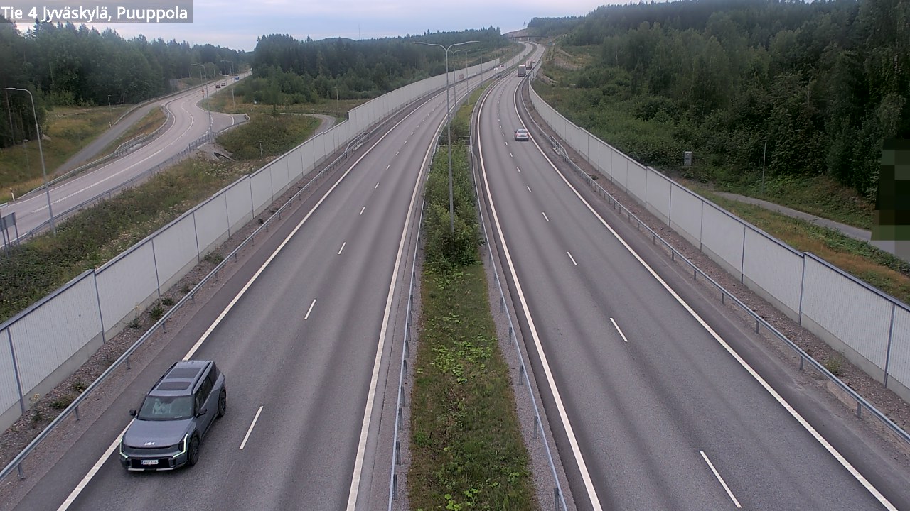 Weather Camera Image Road 4 Jyväskylä, Puuppola, Jyväskylä, Keski-Suomi