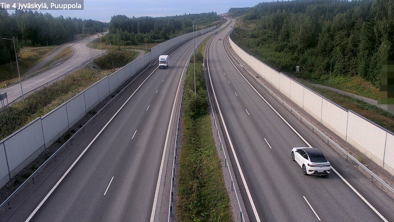 Weather Camera Image Road 4 Jyväskylä, Puuppola, Jyväskylä, Keski-Suomi