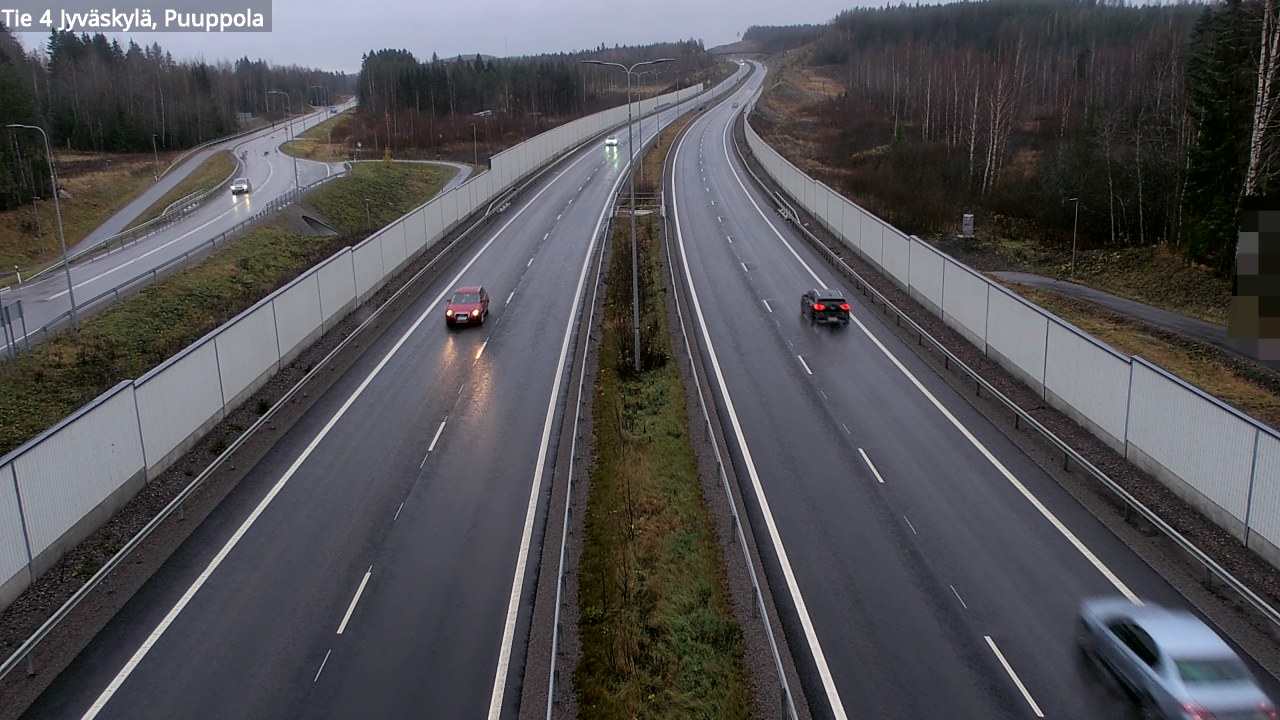 Weather Camera Image Väg 4 Jyväskylä, Puuppola, Jyväskylä, Keski-Suomi
