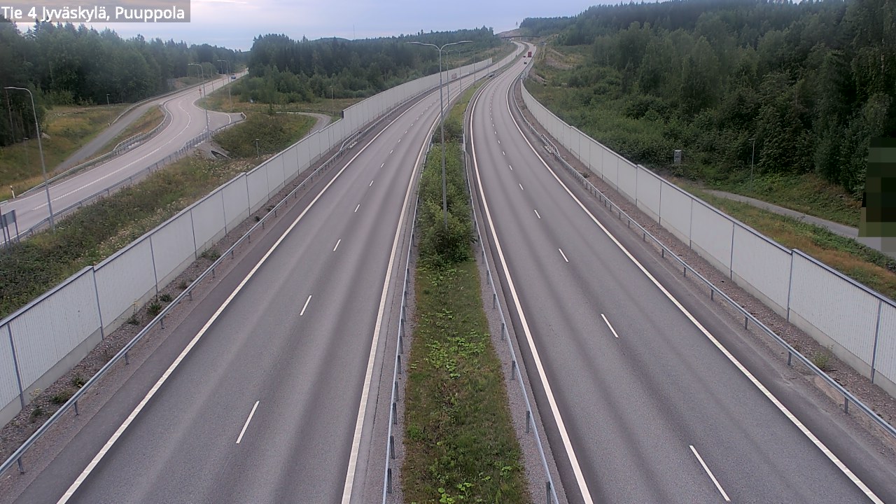Weather Camera Image Road 4 Jyväskylä, Puuppola, Jyväskylä, Keski-Suomi