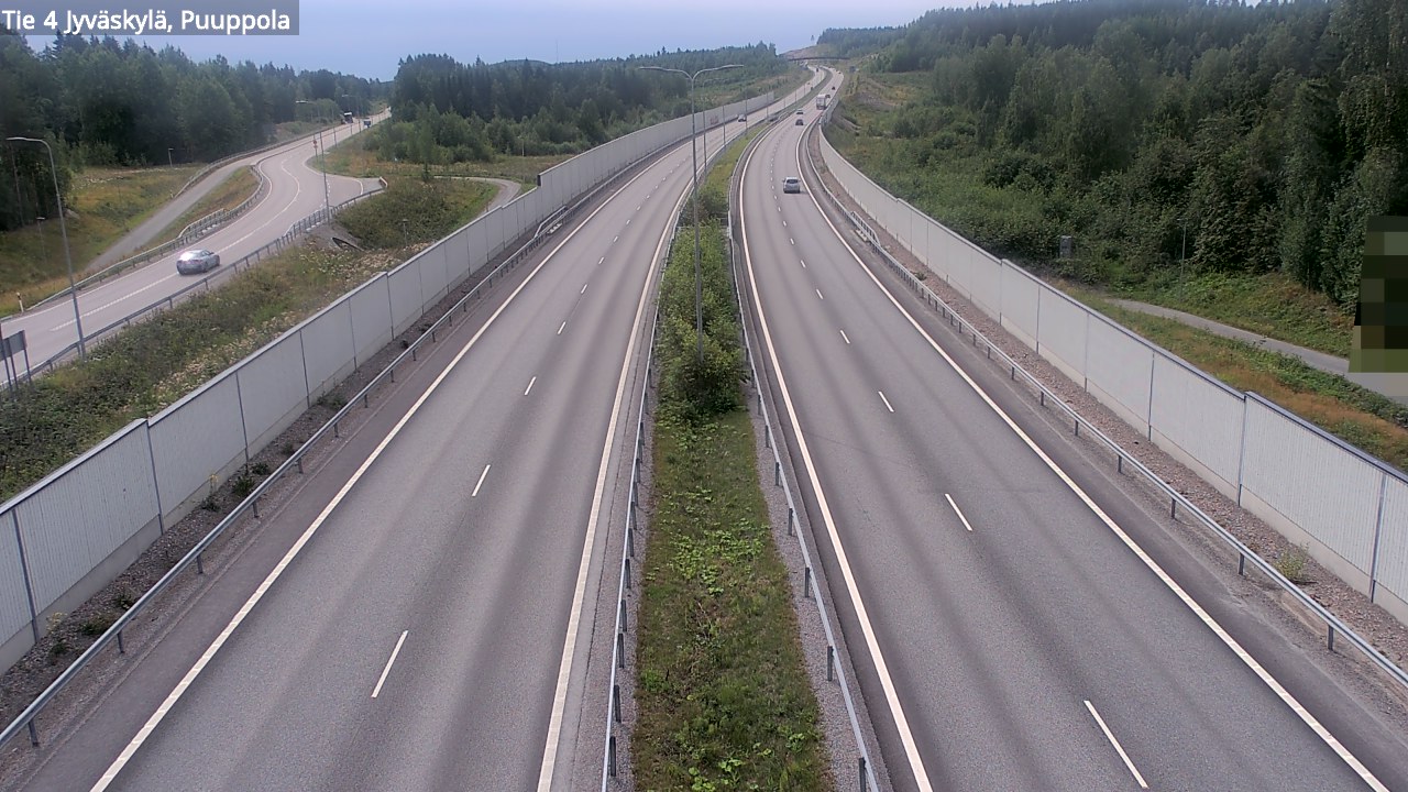 Weather Camera Image Väg 4 Jyväskylä, Puuppola, Jyväskylä, Keski-Suomi