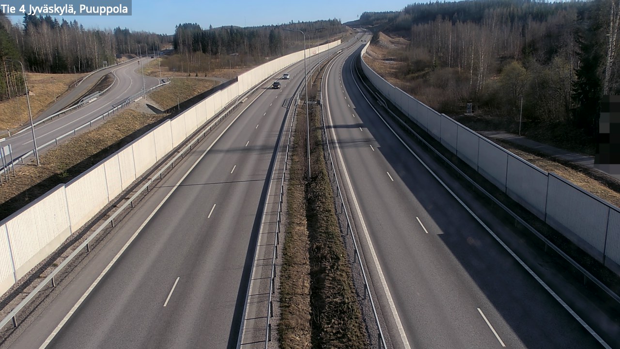 Weather Camera Image Road 4 Jyväskylä, Puuppola, Jyväskylä, Keski-Suomi