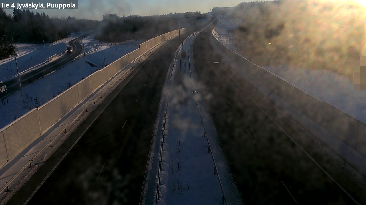 Weather Camera Image Road 4 Jyväskylä, Puuppola, Jyväskylä, Keski-Suomi
