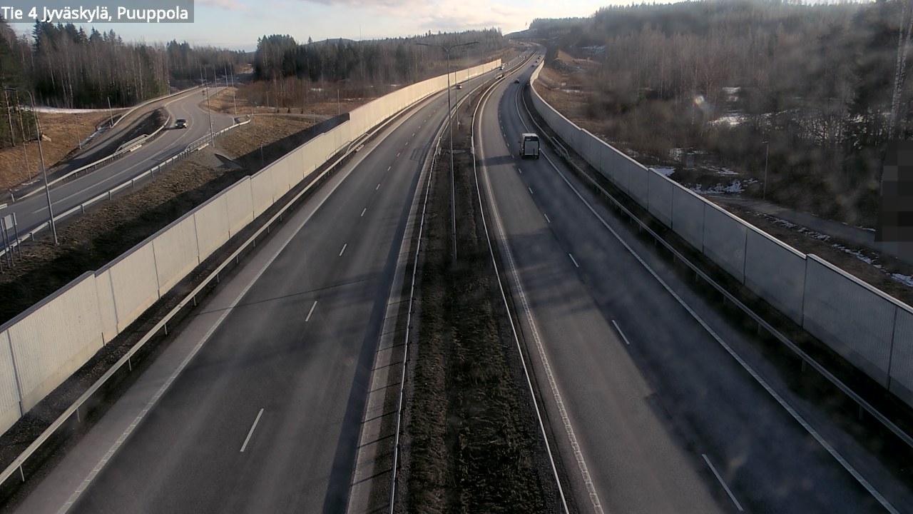 Weather Camera Image Road 4 Jyväskylä, Puuppola, Jyväskylä, Keski-Suomi