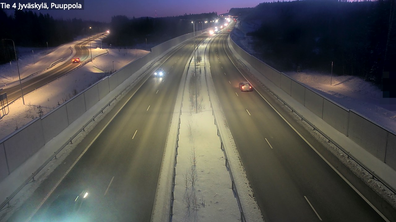 Weather Camera Image Road 4 Jyväskylä, Puuppola, Jyväskylä, Keski-Suomi