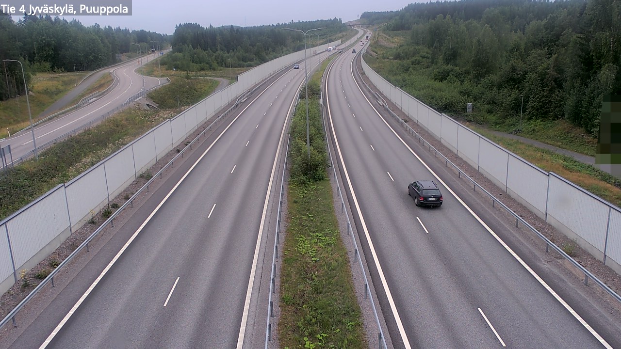 Weather Camera Image Väg 4 Jyväskylä, Puuppola, Jyväskylä, Keski-Suomi
