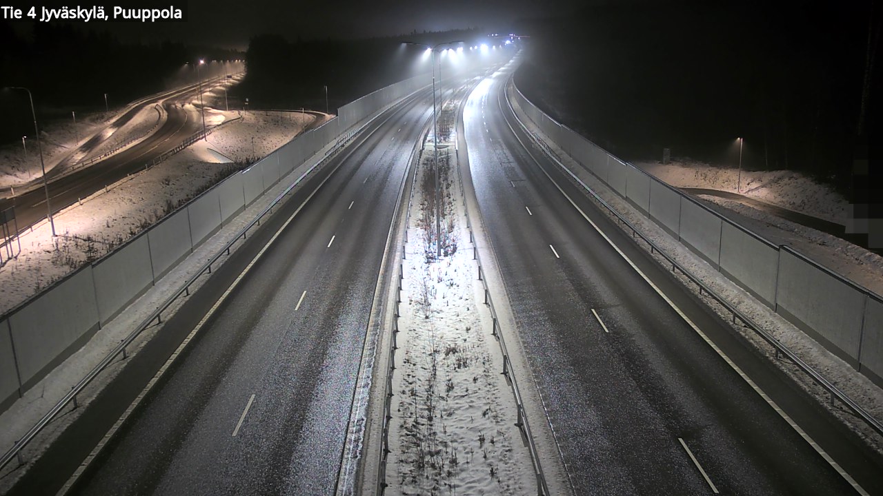 Weather Camera Image Väg 4 Jyväskylä, Puuppola, Jyväskylä, Keski-Suomi