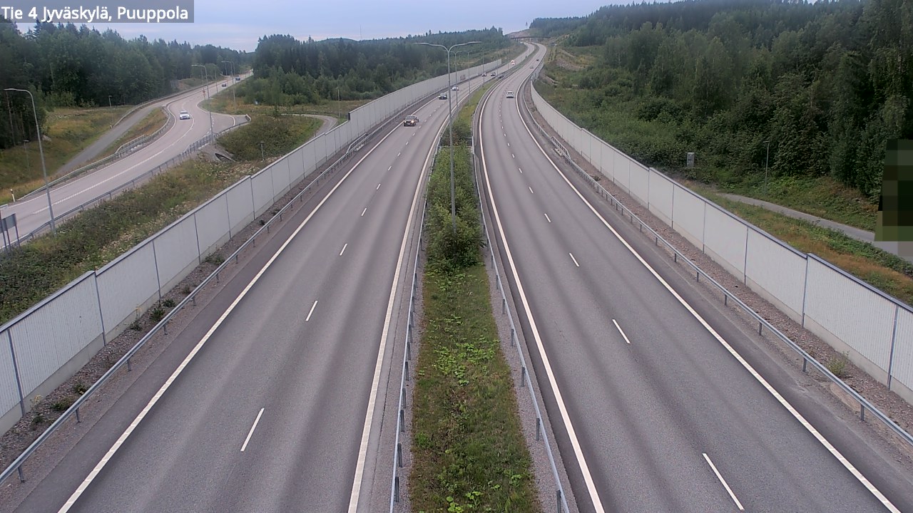 Weather Camera Image Road 4 Jyväskylä, Puuppola, Jyväskylä, Keski-Suomi