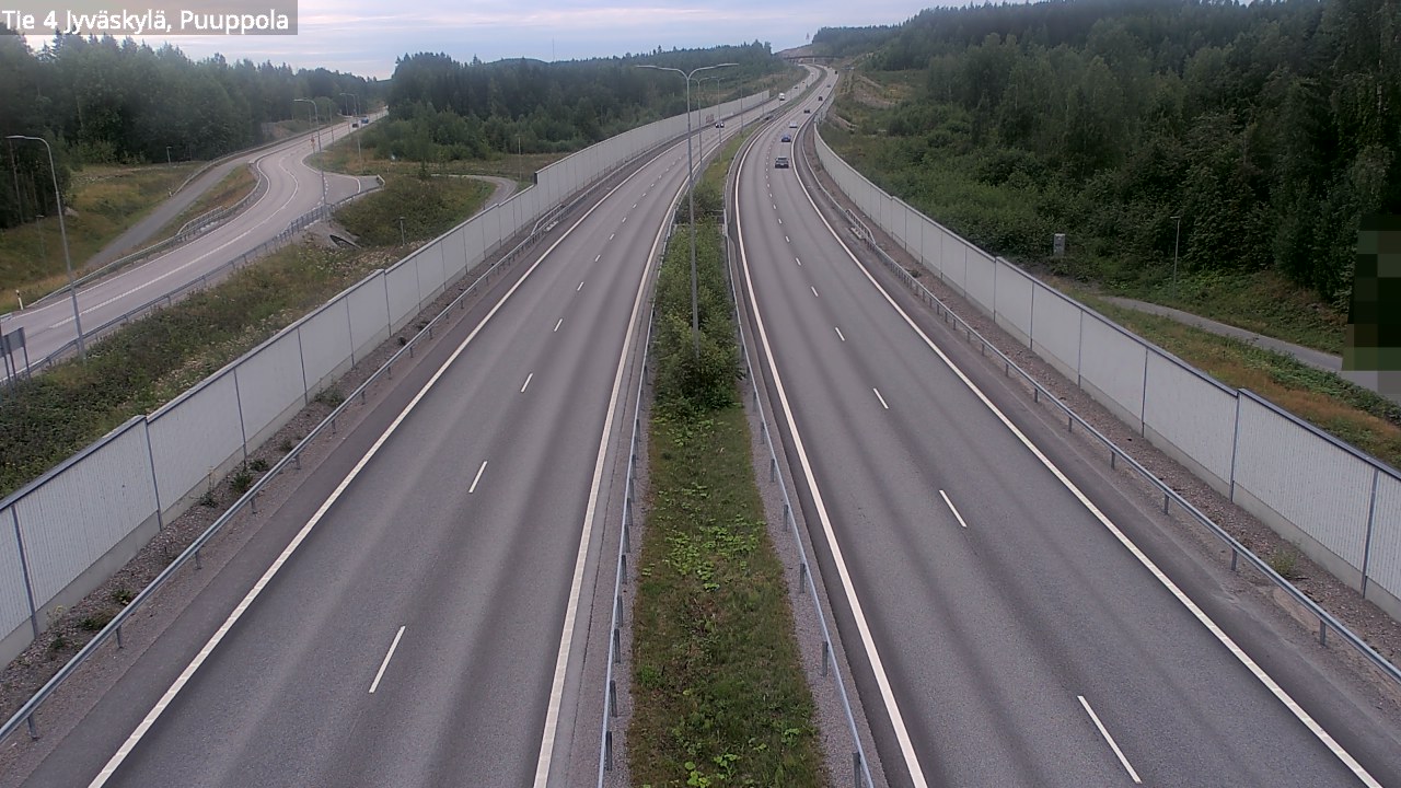 Weather Camera Image Road 4 Jyväskylä, Puuppola, Jyväskylä, Keski-Suomi