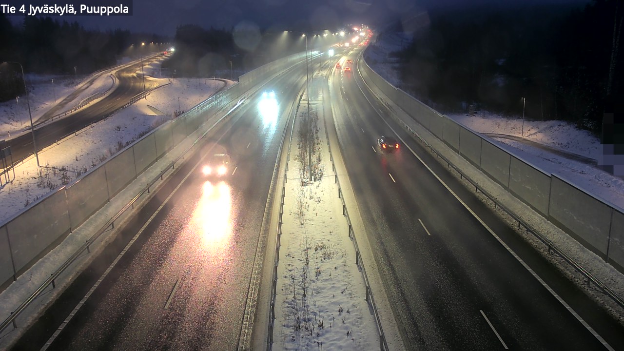 Weather Camera Image Väg 4 Jyväskylä, Puuppola, Jyväskylä, Keski-Suomi
