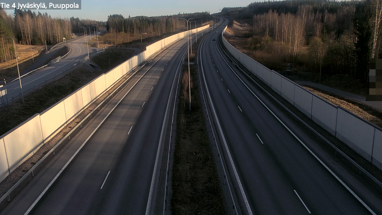 Weather Camera Image Road 4 Jyväskylä, Puuppola, Jyväskylä, Keski-Suomi