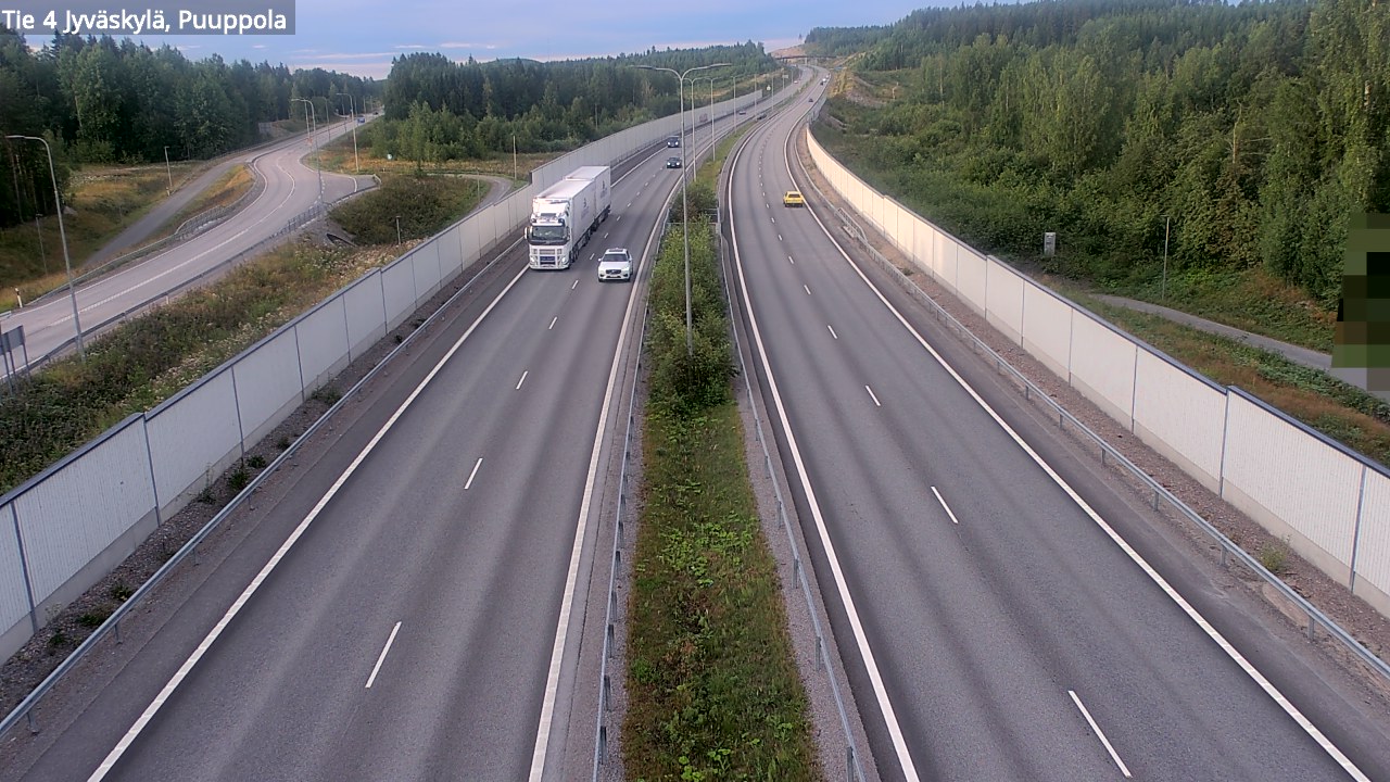 Weather Camera Image Road 4 Jyväskylä, Puuppola, Jyväskylä, Keski-Suomi