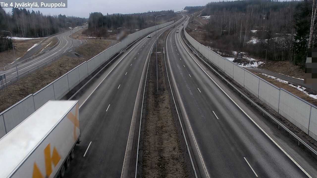 Weather Camera Image Road 4 Jyväskylä, Puuppola, Jyväskylä, Keski-Suomi