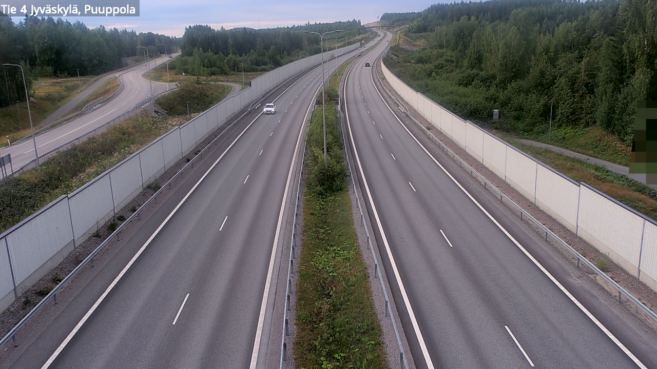 Weather Camera Image Road 4 Jyväskylä, Puuppola, Jyväskylä, Keski-Suomi