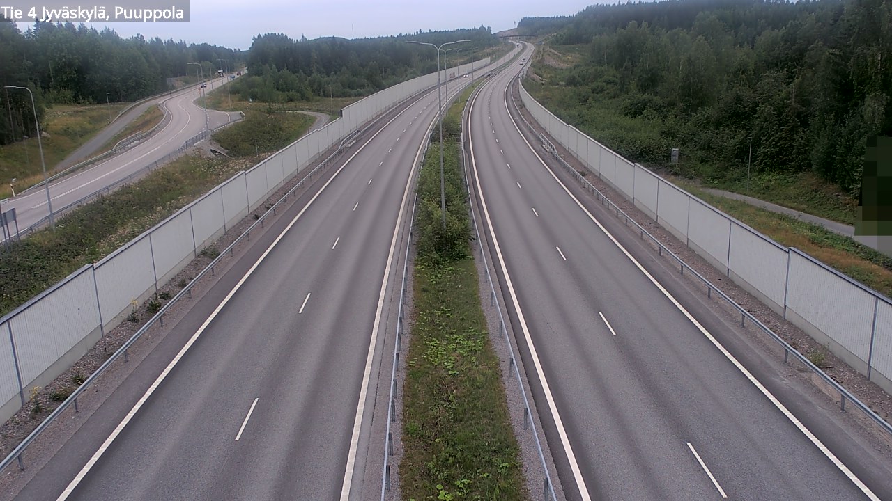 Weather Camera Image Väg 4 Jyväskylä, Puuppola, Jyväskylä, Keski-Suomi
