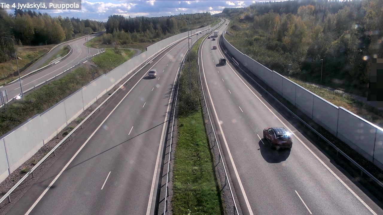 Weather Camera Image Väg 4 Jyväskylä, Puuppola, Jyväskylä, Keski-Suomi
