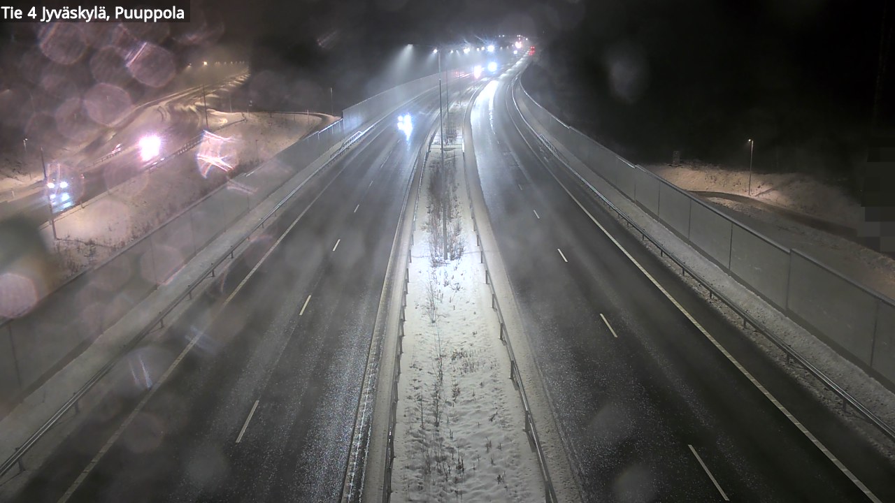 Weather Camera Image Väg 4 Jyväskylä, Puuppola, Jyväskylä, Keski-Suomi