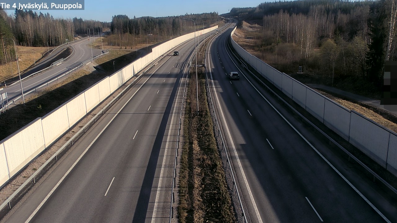 Weather Camera Image Road 4 Jyväskylä, Puuppola, Jyväskylä, Keski-Suomi