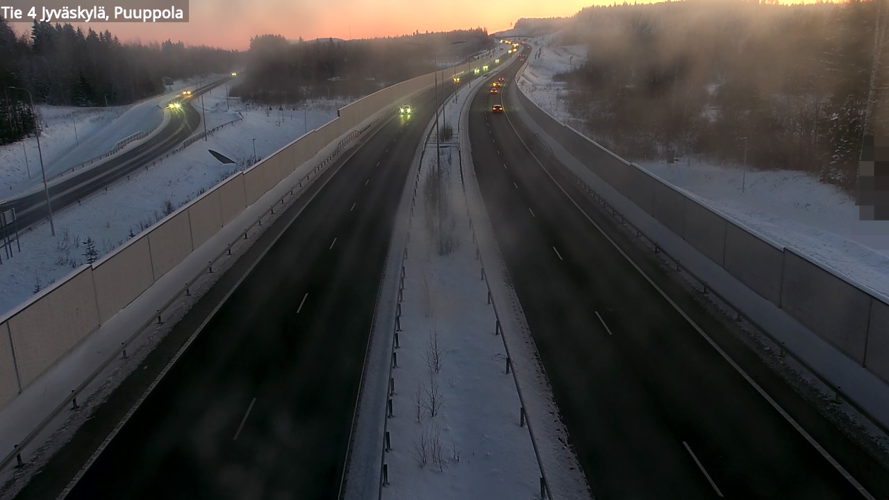 Weather Camera Image Road 4 Jyväskylä, Puuppola, Jyväskylä, Keski-Suomi