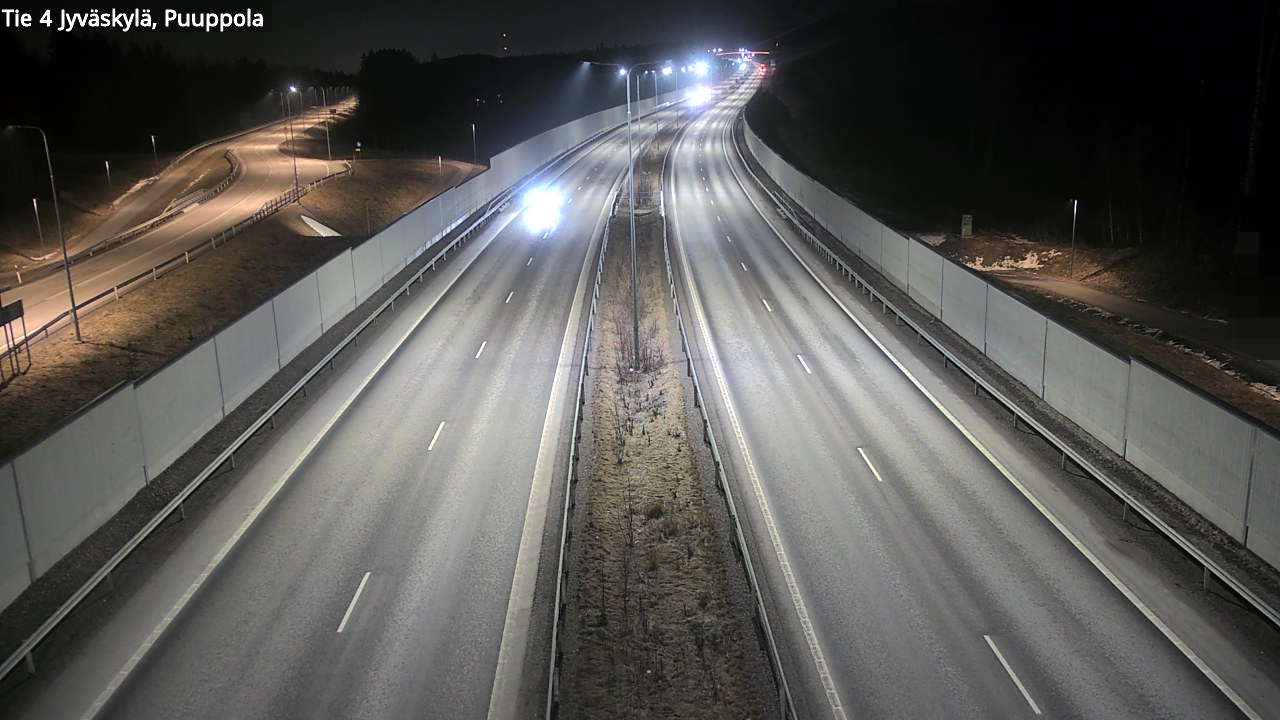 Weather Camera Image Road 4 Jyväskylä, Puuppola, Jyväskylä, Keski-Suomi
