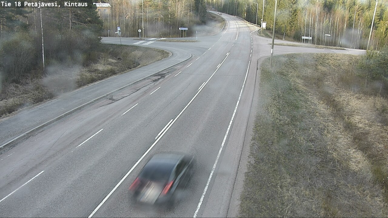 Weather Camera Image Väg 18 Petäjävesi, Kintaus, Petäjävesi, Keski-Suomi
