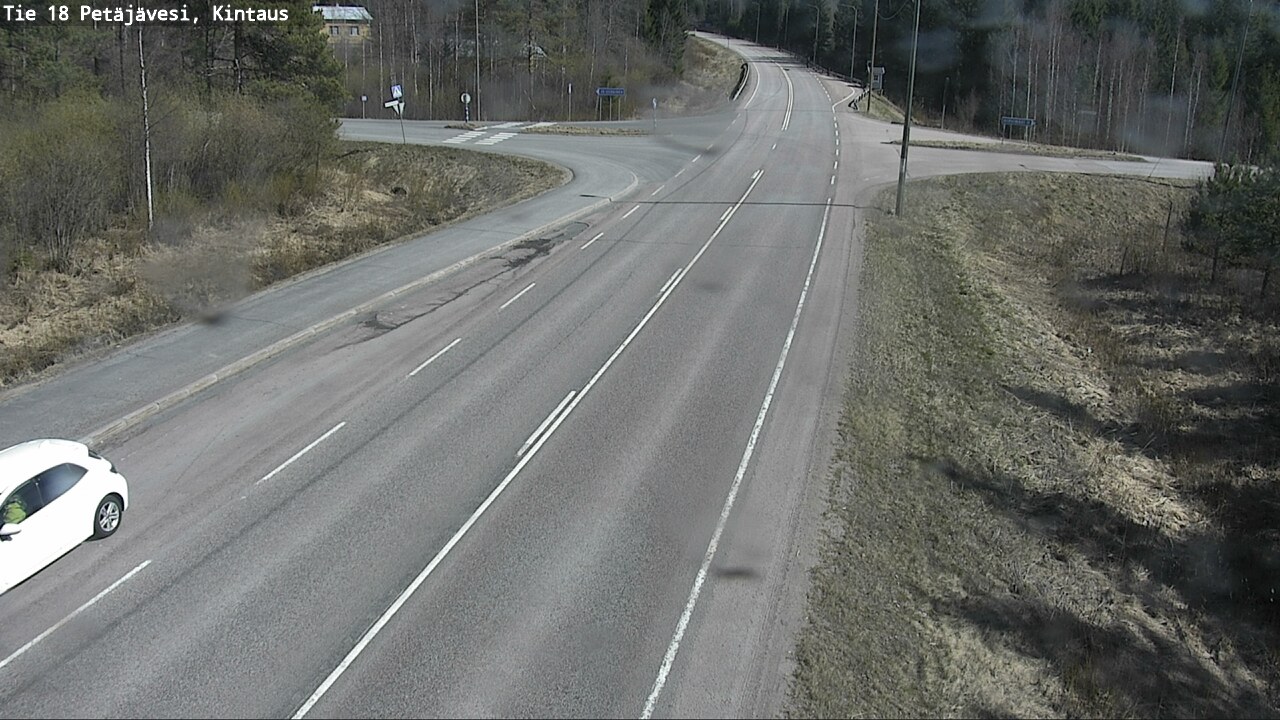 Weather Camera Image Väg 18 Petäjävesi, Kintaus, Petäjävesi, Keski-Suomi