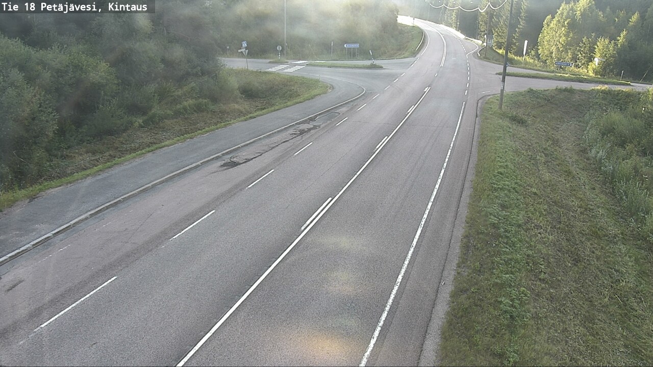 Weather Camera Image Road 18 Petäjävesi, Kintaus, Petäjävesi, Keski-Suomi