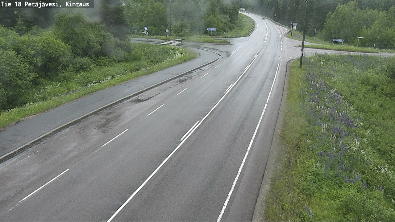 Weather Camera Image Road 18 Petäjävesi, Kintaus, Petäjävesi, Keski-Suomi