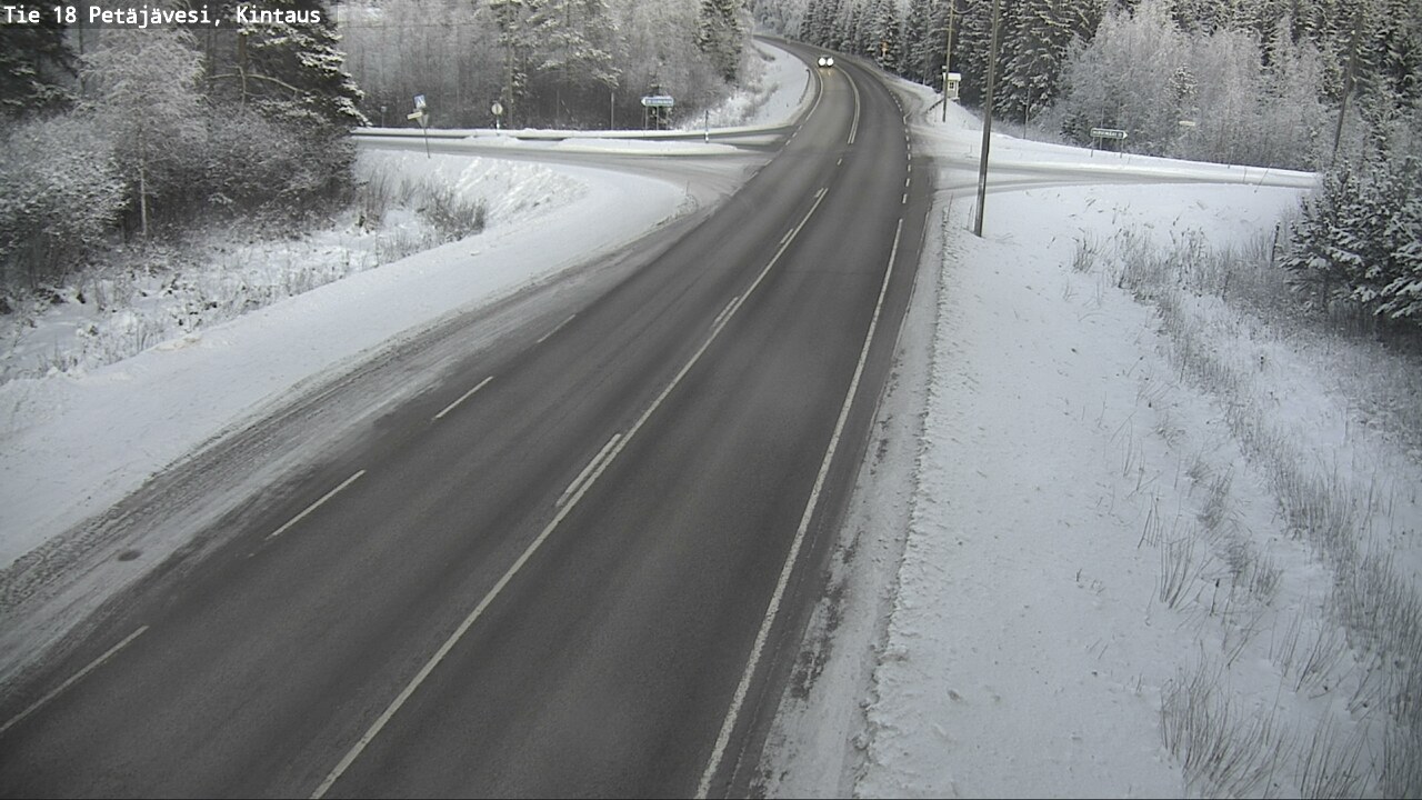Weather Camera Image Road 18 Petäjävesi, Kintaus, Petäjävesi, Keski-Suomi