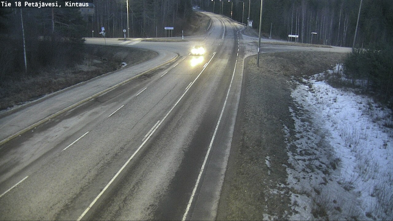 Weather Camera Image Road 18 Petäjävesi, Kintaus, Petäjävesi, Keski-Suomi