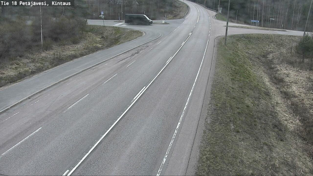 Weather Camera Image Road 18 Petäjävesi, Kintaus, Petäjävesi, Keski-Suomi