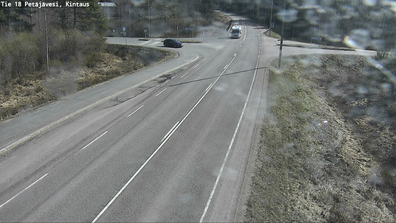 Weather Camera Image Väg 18 Petäjävesi, Kintaus, Petäjävesi, Keski-Suomi