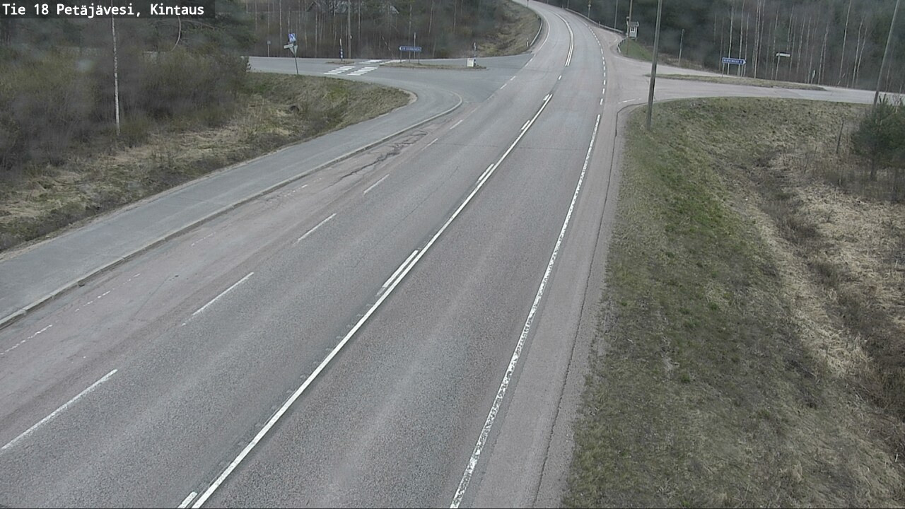 Weather Camera Image Road 18 Petäjävesi, Kintaus, Petäjävesi, Keski-Suomi