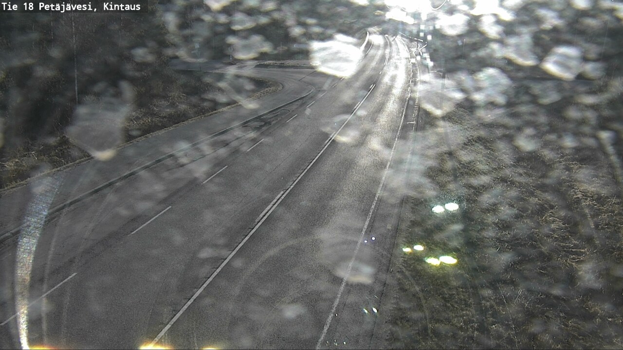 Weather Camera Image Väg 18 Petäjävesi, Kintaus, Petäjävesi, Keski-Suomi