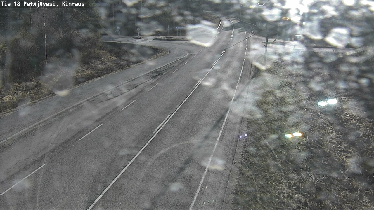 Weather Camera Image Väg 18 Petäjävesi, Kintaus, Petäjävesi, Keski-Suomi