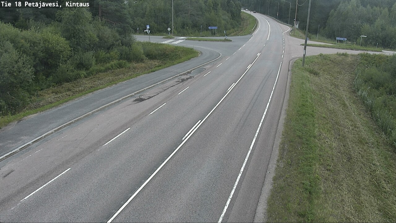 Weather Camera Image Road 18 Petäjävesi, Kintaus, Petäjävesi, Keski-Suomi