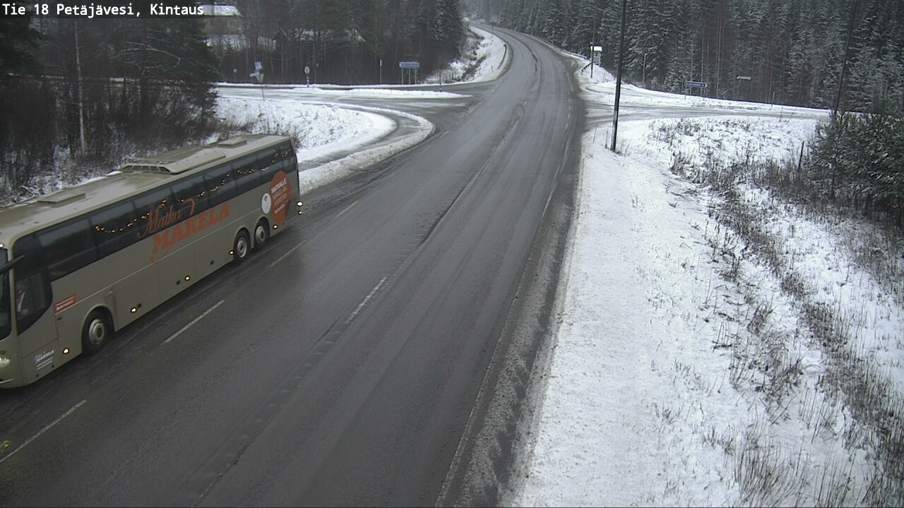 Weather Camera Image Road 18 Petäjävesi, Kintaus, Petäjävesi, Keski-Suomi