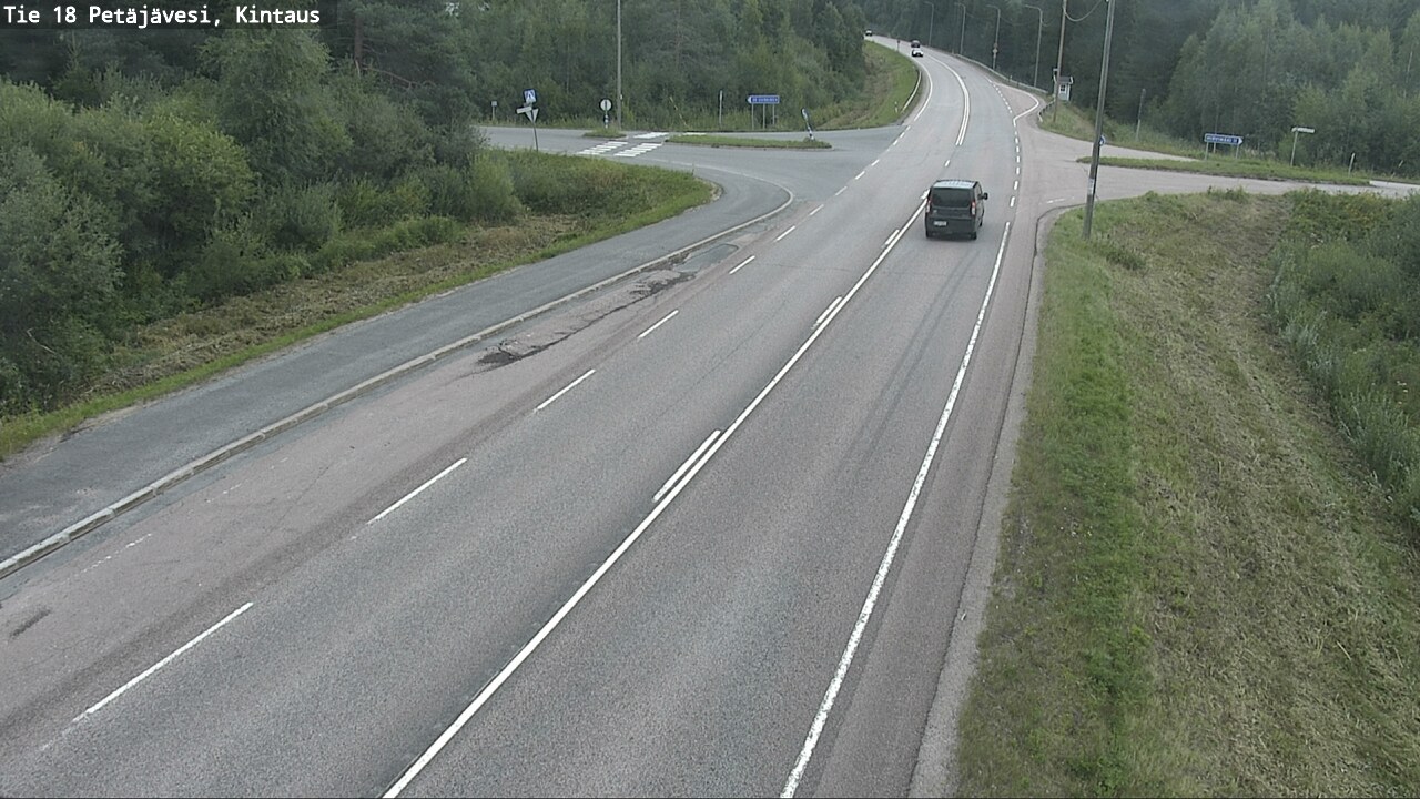 Weather Camera Image Road 18 Petäjävesi, Kintaus, Petäjävesi, Keski-Suomi