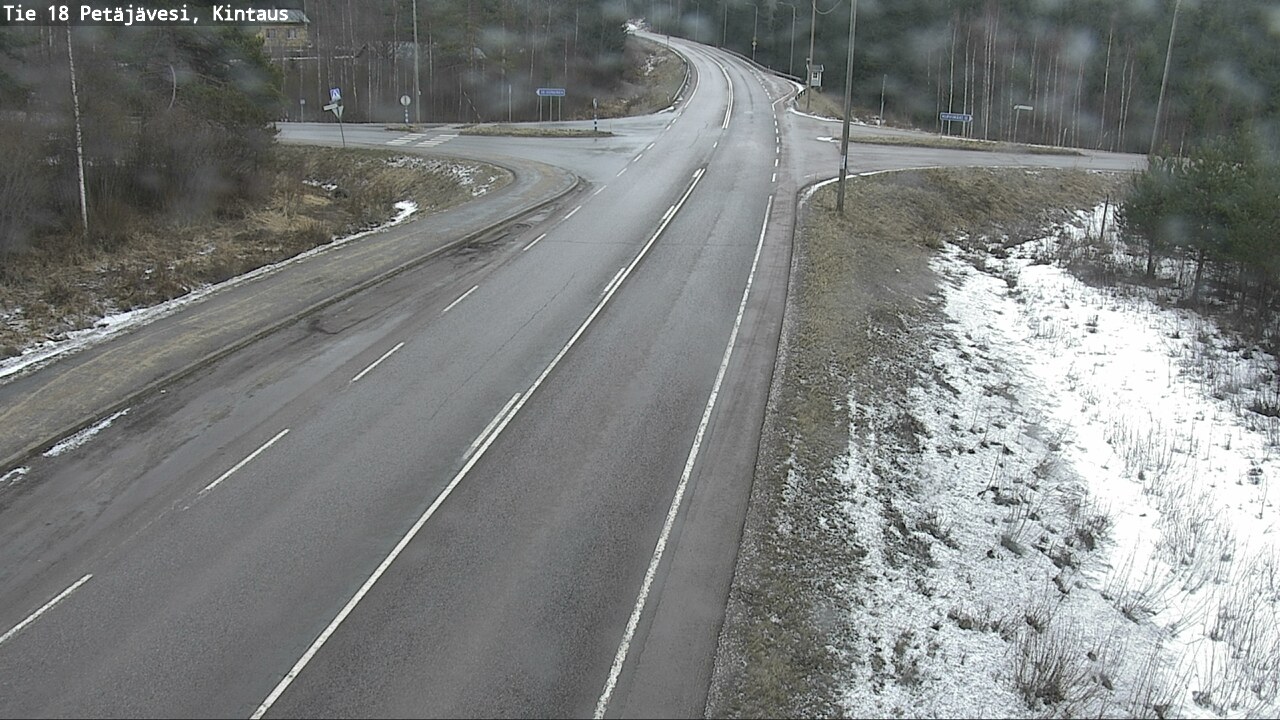 Weather Camera Image Väg 18 Petäjävesi, Kintaus, Petäjävesi, Keski-Suomi