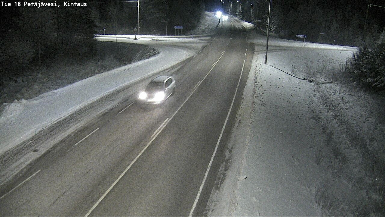 Weather Camera Image Road 18 Petäjävesi, Kintaus, Petäjävesi, Keski-Suomi
