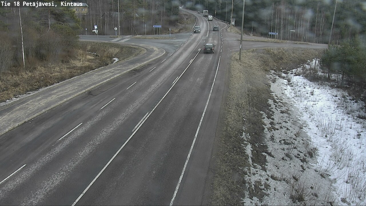 Weather Camera Image Väg 18 Petäjävesi, Kintaus, Petäjävesi, Keski-Suomi