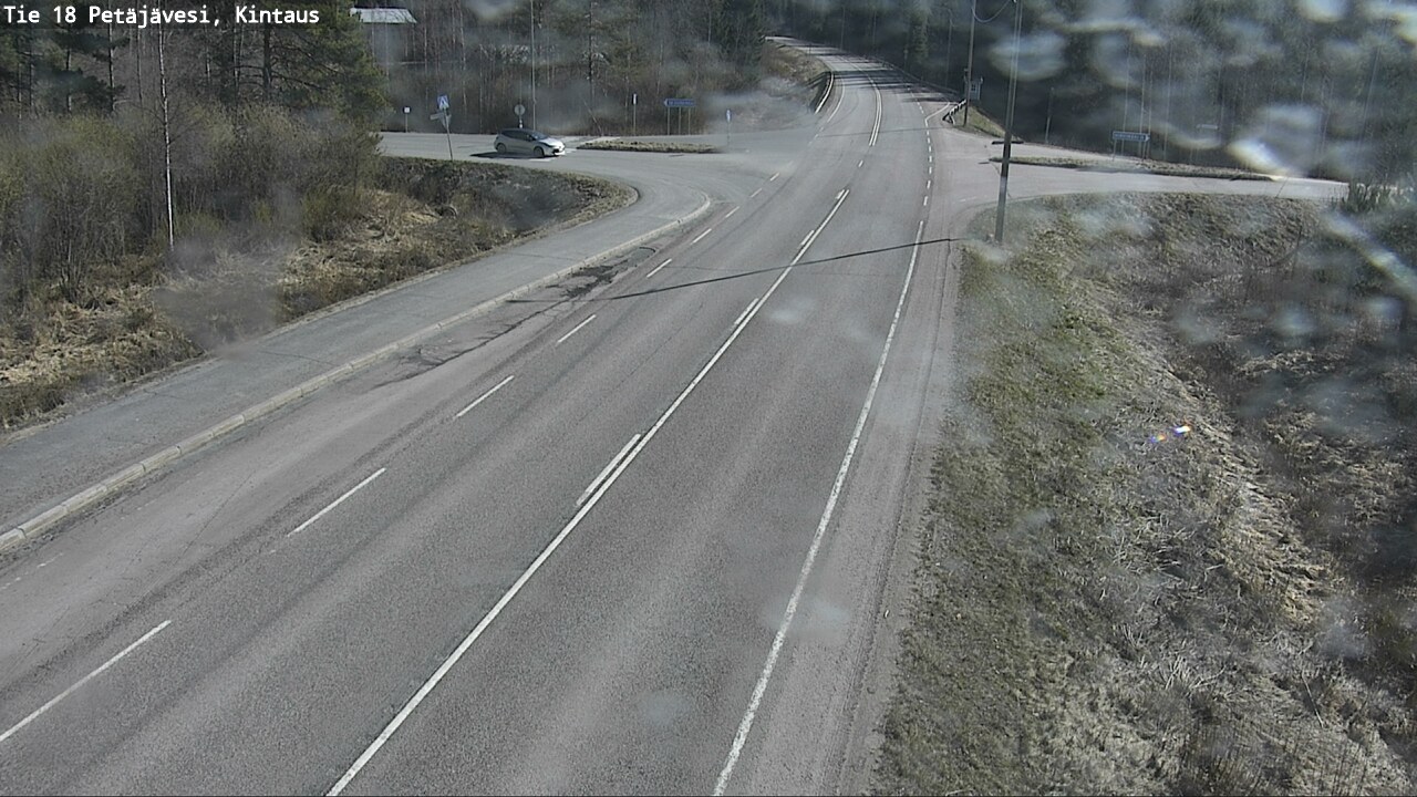 Weather Camera Image Väg 18 Petäjävesi, Kintaus, Petäjävesi, Keski-Suomi