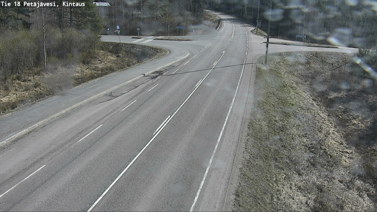 Weather Camera Image Väg 18 Petäjävesi, Kintaus, Petäjävesi, Keski-Suomi