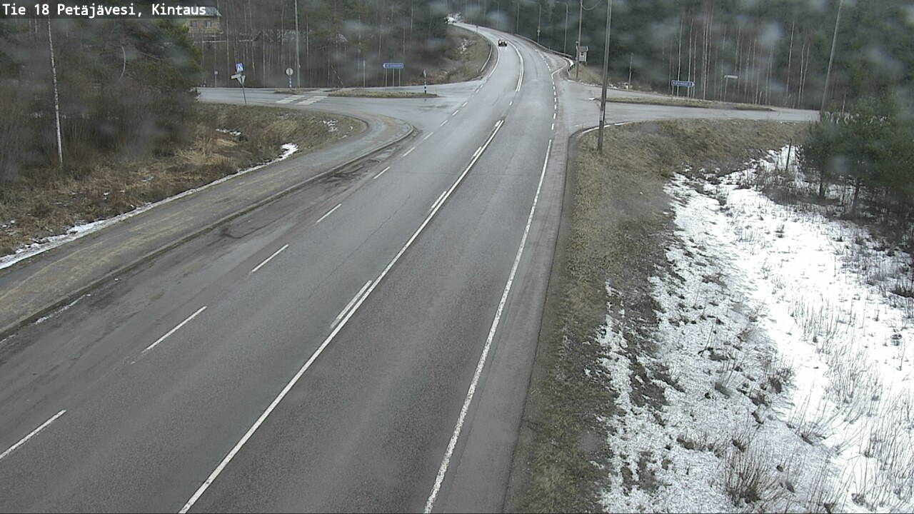 Weather Camera Image Väg 18 Petäjävesi, Kintaus, Petäjävesi, Keski-Suomi