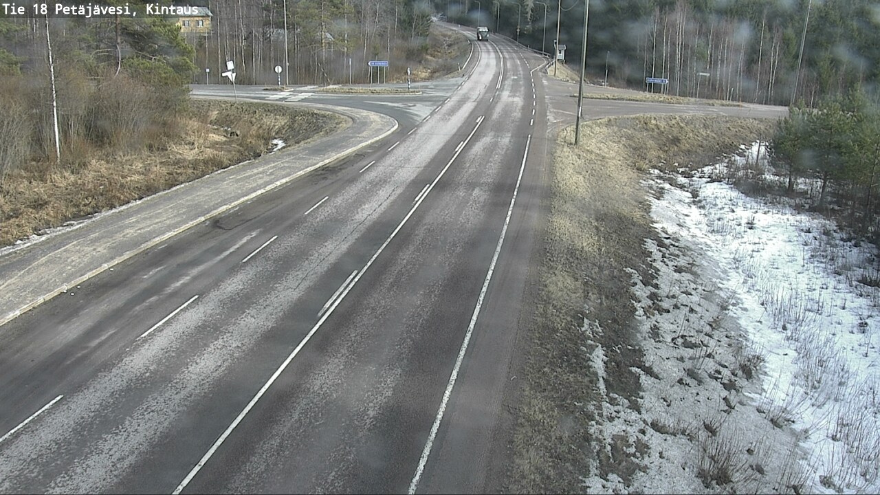 Weather Camera Image Väg 18 Petäjävesi, Kintaus, Petäjävesi, Keski-Suomi