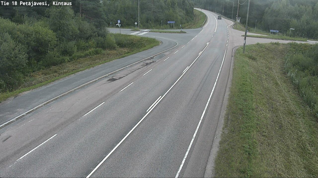 Weather Camera Image Road 18 Petäjävesi, Kintaus, Petäjävesi, Keski-Suomi