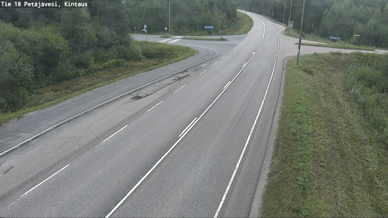 Weather Camera Image Road 18 Petäjävesi, Kintaus, Petäjävesi, Keski-Suomi