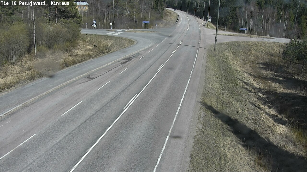 Weather Camera Image Väg 18 Petäjävesi, Kintaus, Petäjävesi, Keski-Suomi