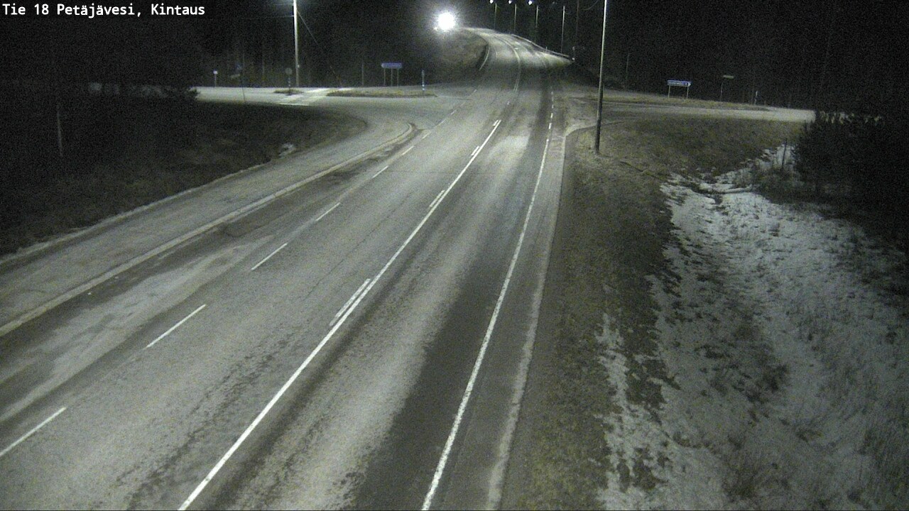 Weather Camera Image Väg 18 Petäjävesi, Kintaus, Petäjävesi, Keski-Suomi