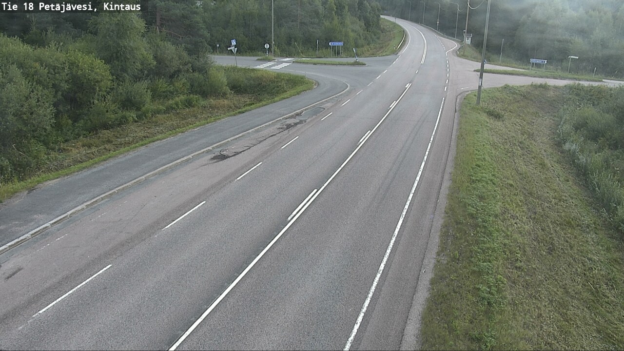 Weather Camera Image Road 18 Petäjävesi, Kintaus, Petäjävesi, Keski-Suomi